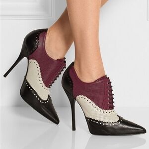 Gucci: “Gia” Malaga Kid Ankle Boots